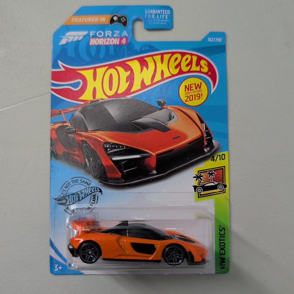 Hot Wheels McLaren Senna Orange 2019 HW Exotics 4/10 Forza Horizon 4 162/250